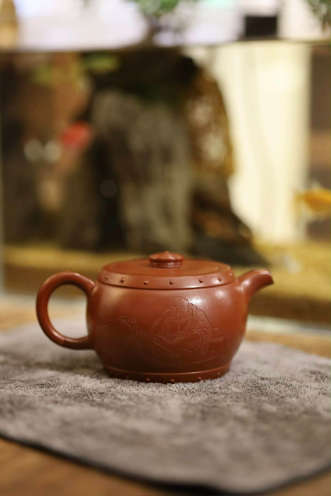 Ấm Tang Trống · Chu sa