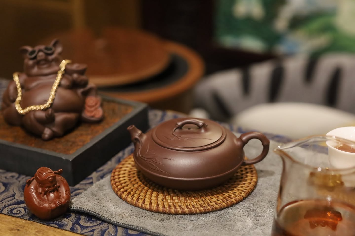 Ấm Tuyến Viên Trúc Hồ · tử sa tím 3