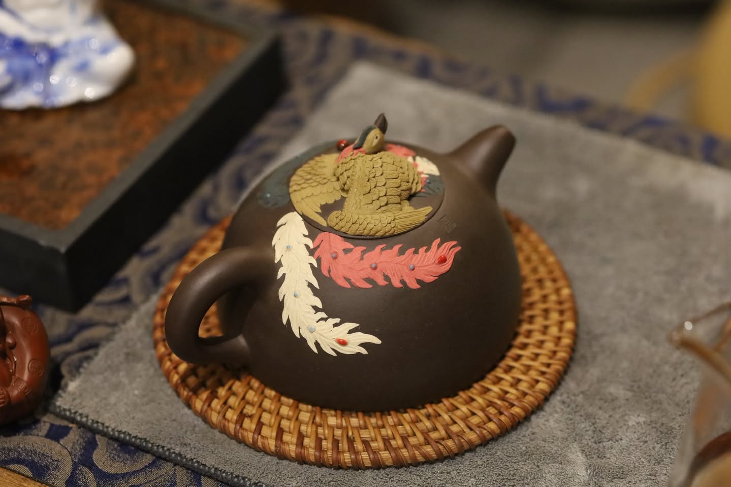 Ấm Bán Nguyệt · tử sa nguyên khoáng 4