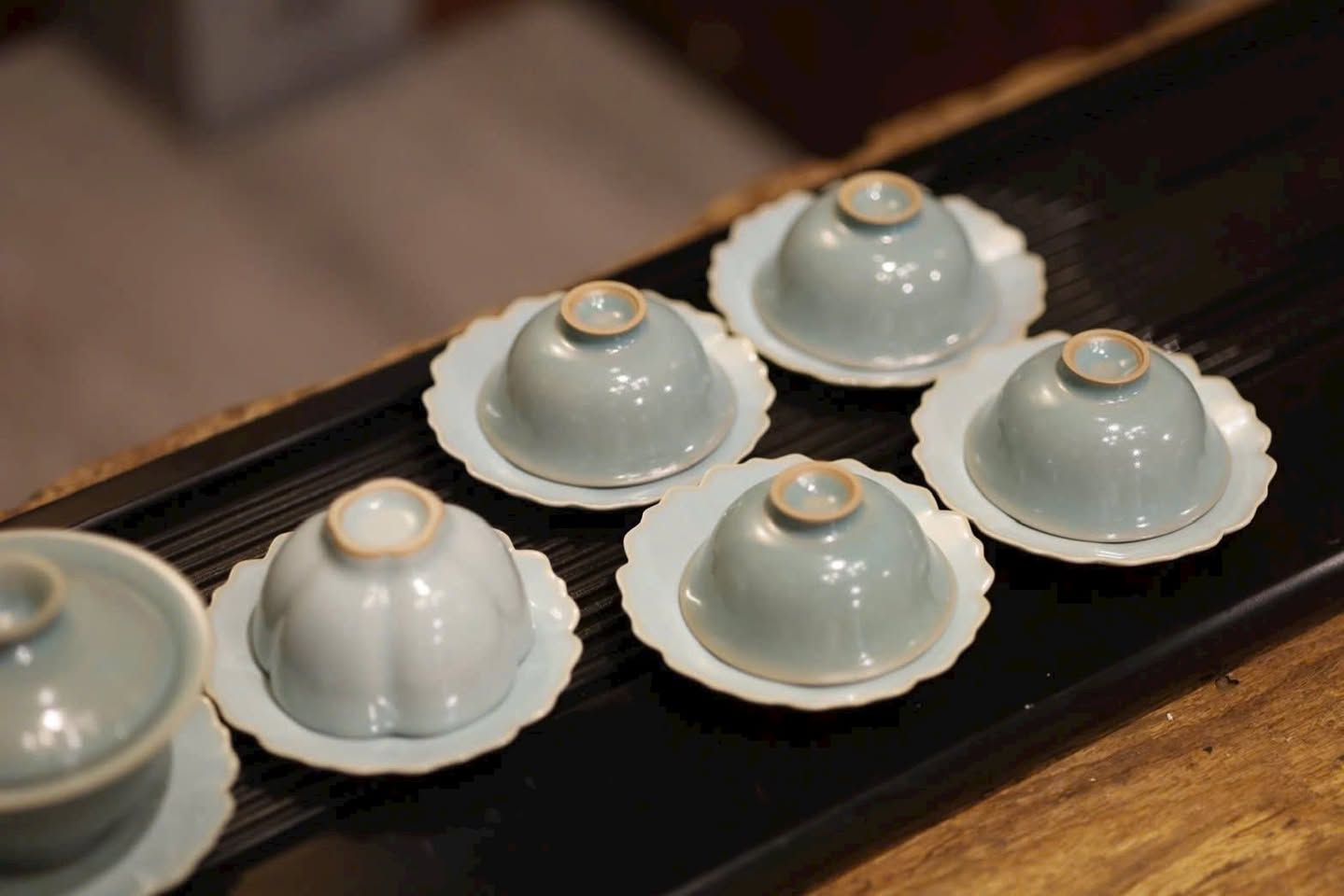 Bộ chén khải nhữ diêu 6