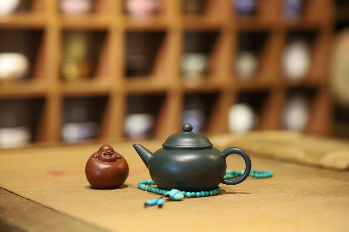 Ấm Thuỷ Bình Hồ · lam sa cũ 4