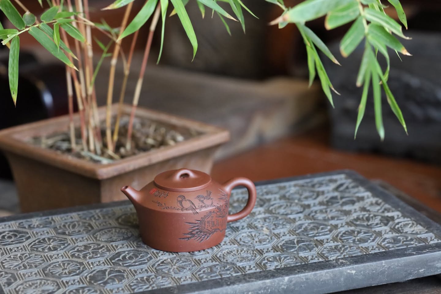 Ấm tuyến viên - Song hỷ lâm môn · Thanh thuỷ