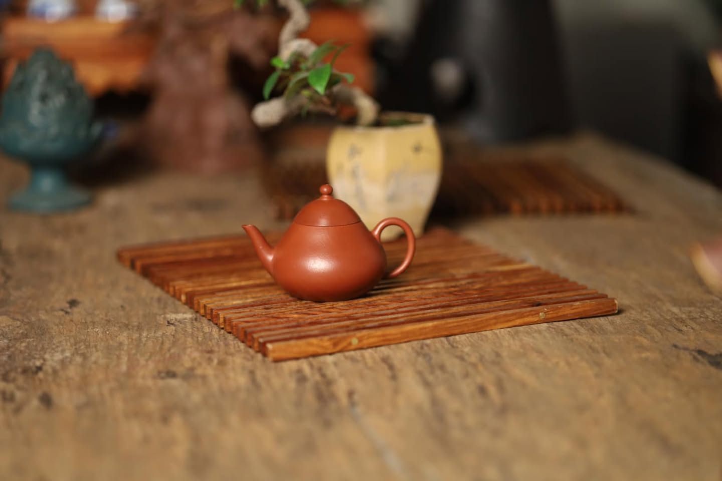 Ấm Văn Đán Hồ · chu sa cũ 5