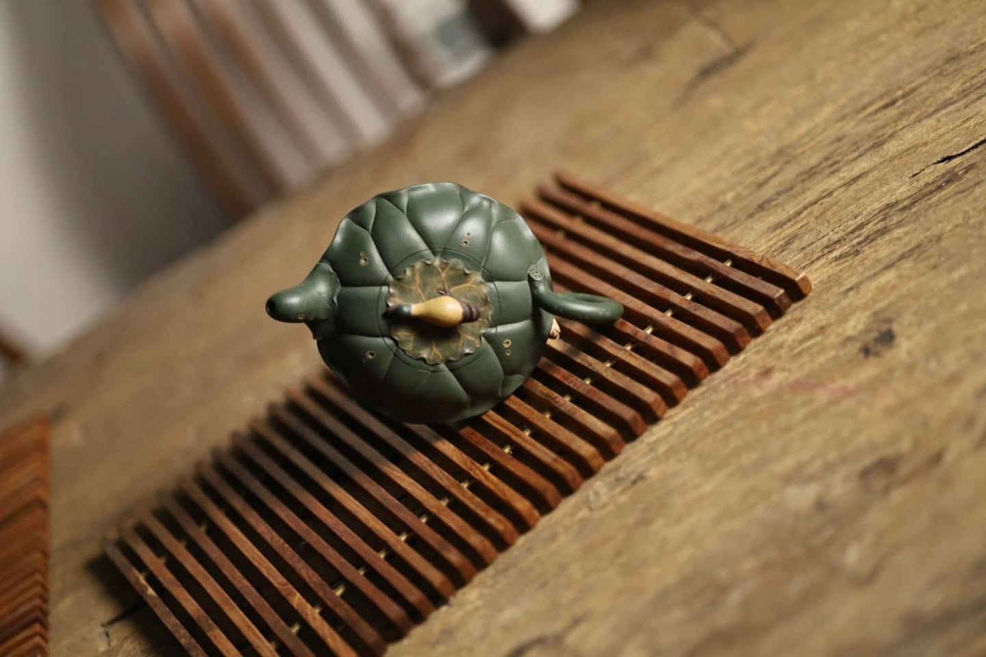 Ấm Hà Diệp Hồ · lục sa siêu hiếm 2