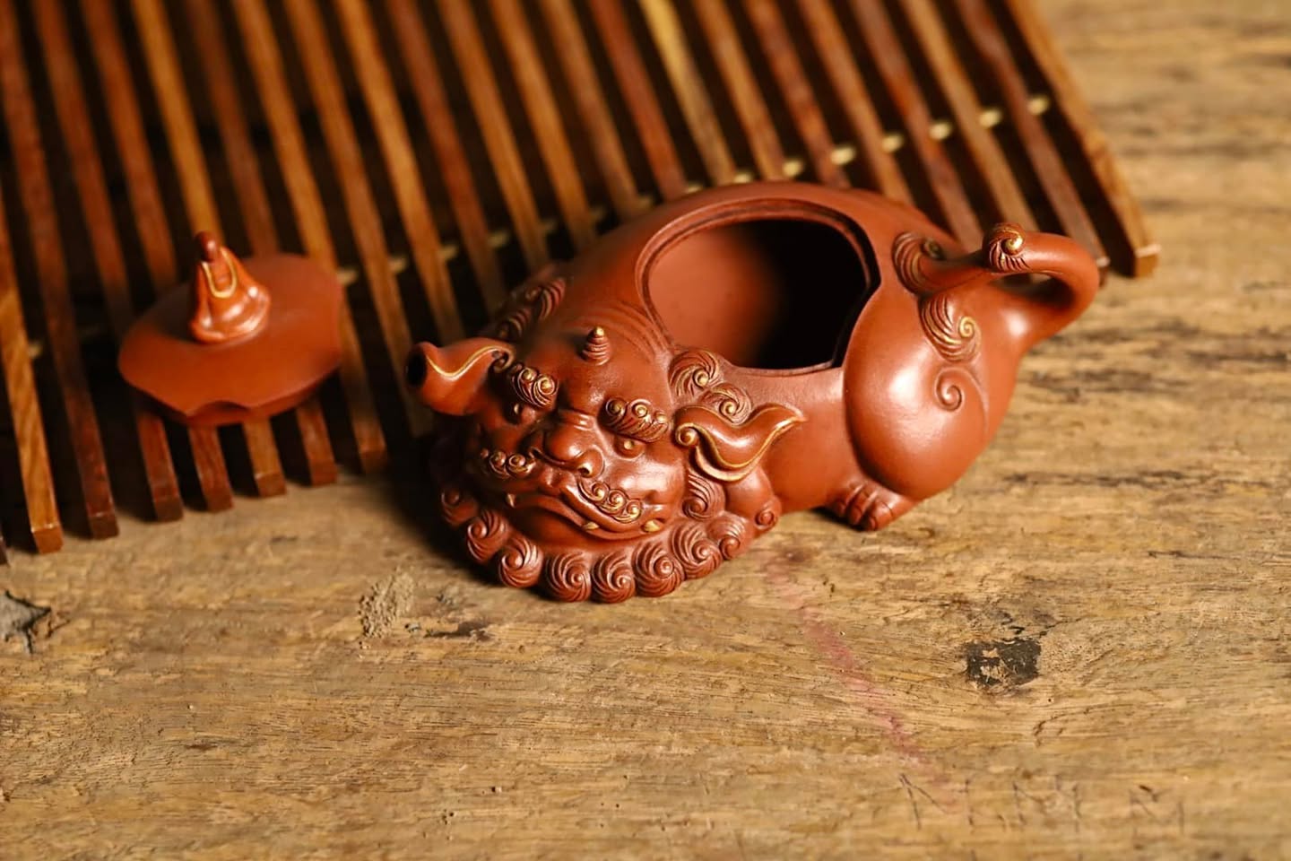 Ấm Tử Sa · chu sa cũ 6