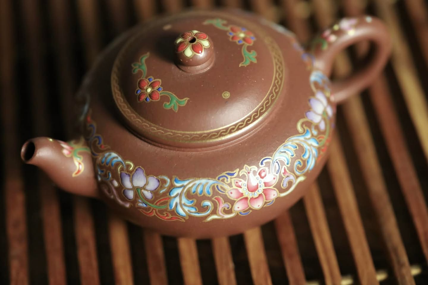 Ấm tử sa pháp lam · tử nê nguyên khoáng 3