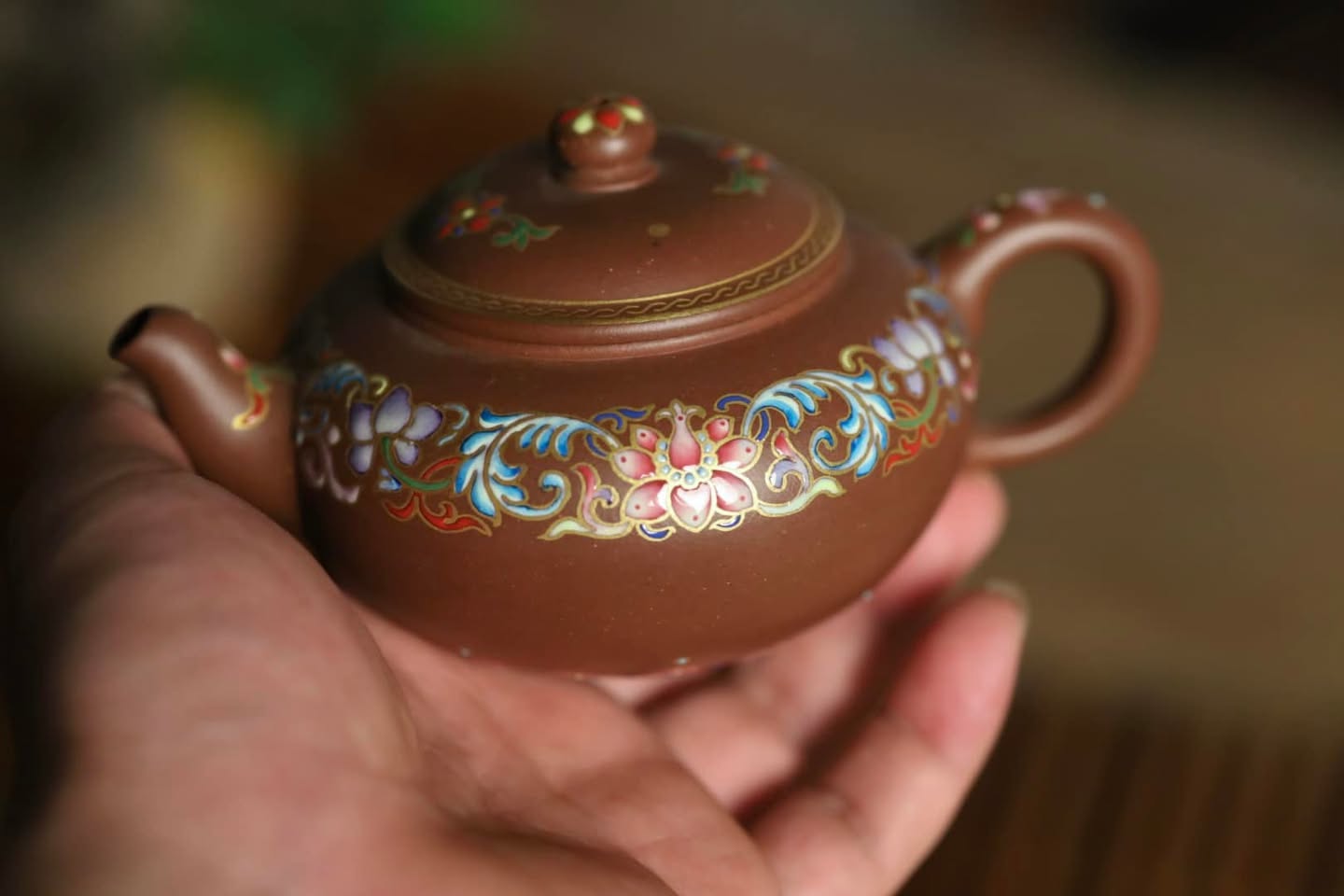 Ấm tử sa pháp lam · tử nê nguyên khoáng 5