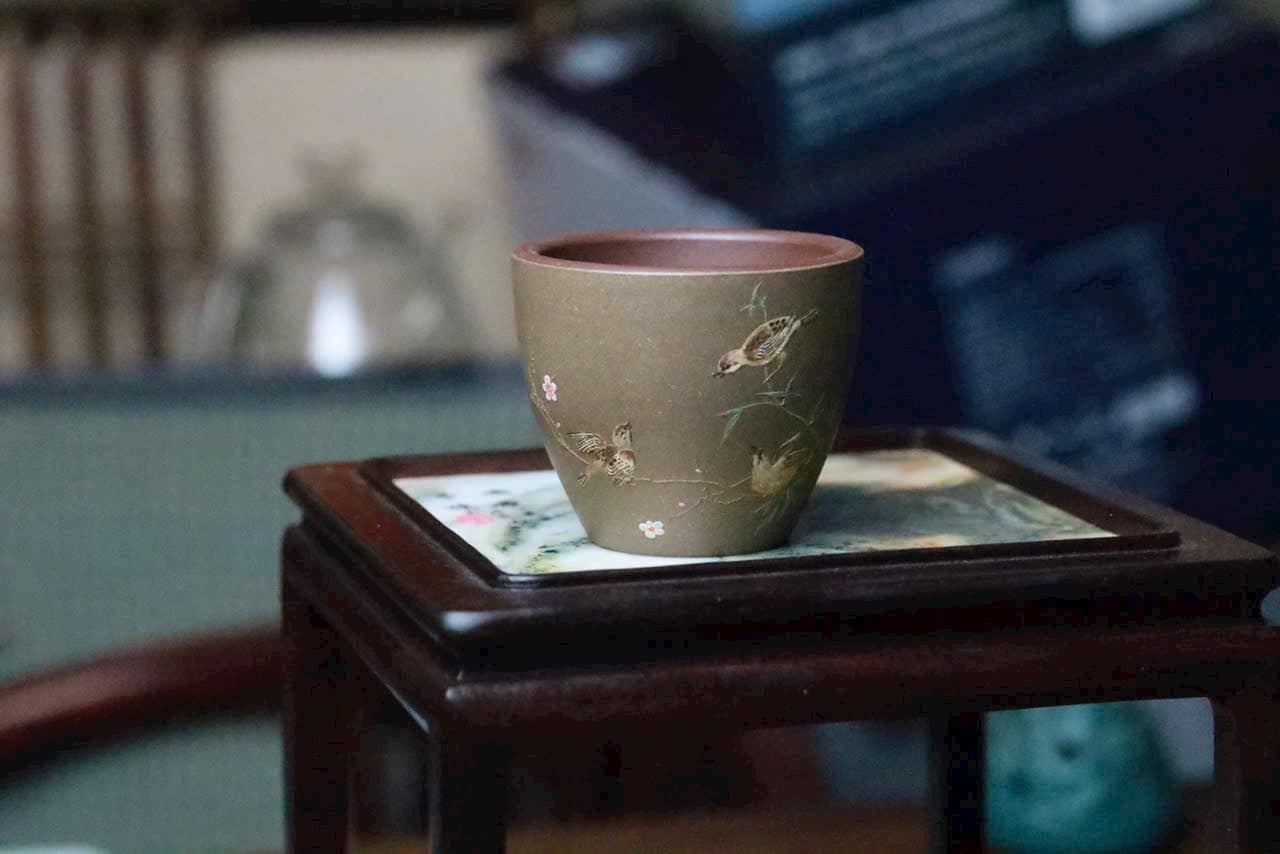 Hũ Đựng Trà Vẽ Tay