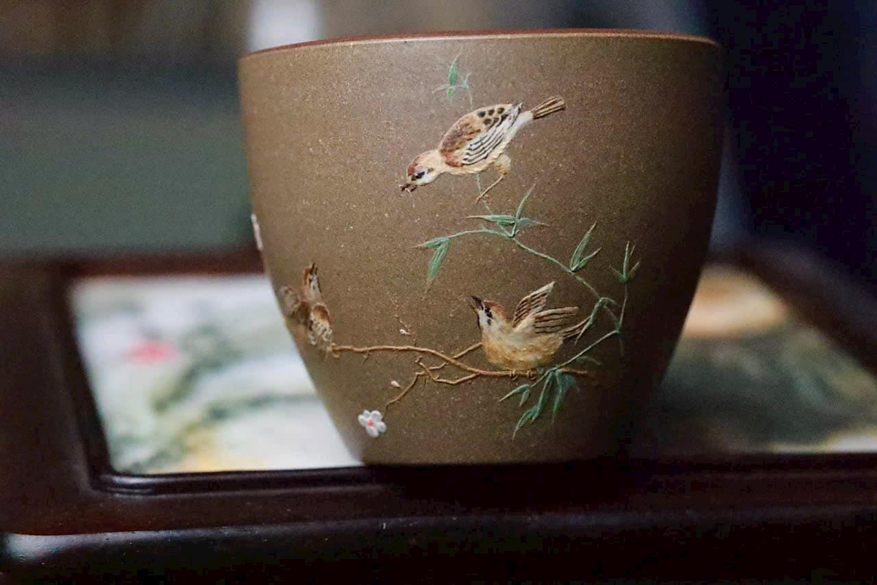 Hũ Đựng Trà Vẽ Tay 2